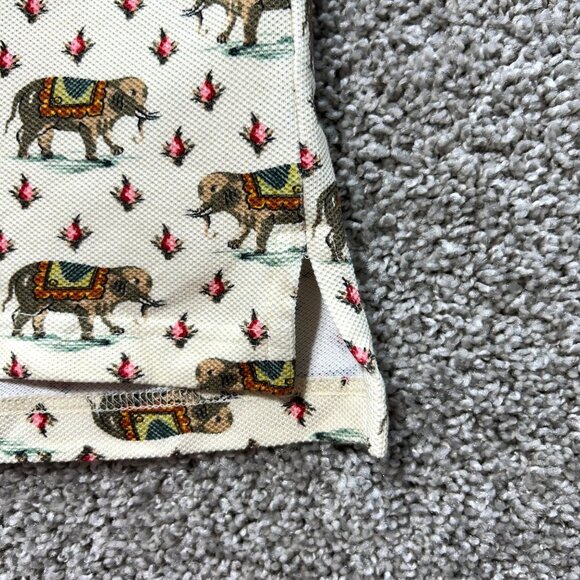 Gucci Mens Sz Small Elephant Print Polo Shirt - Picture 6 of 13